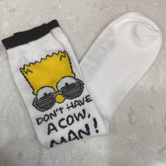 Bart Simpson socks NWOT - Picture 3 of 3
